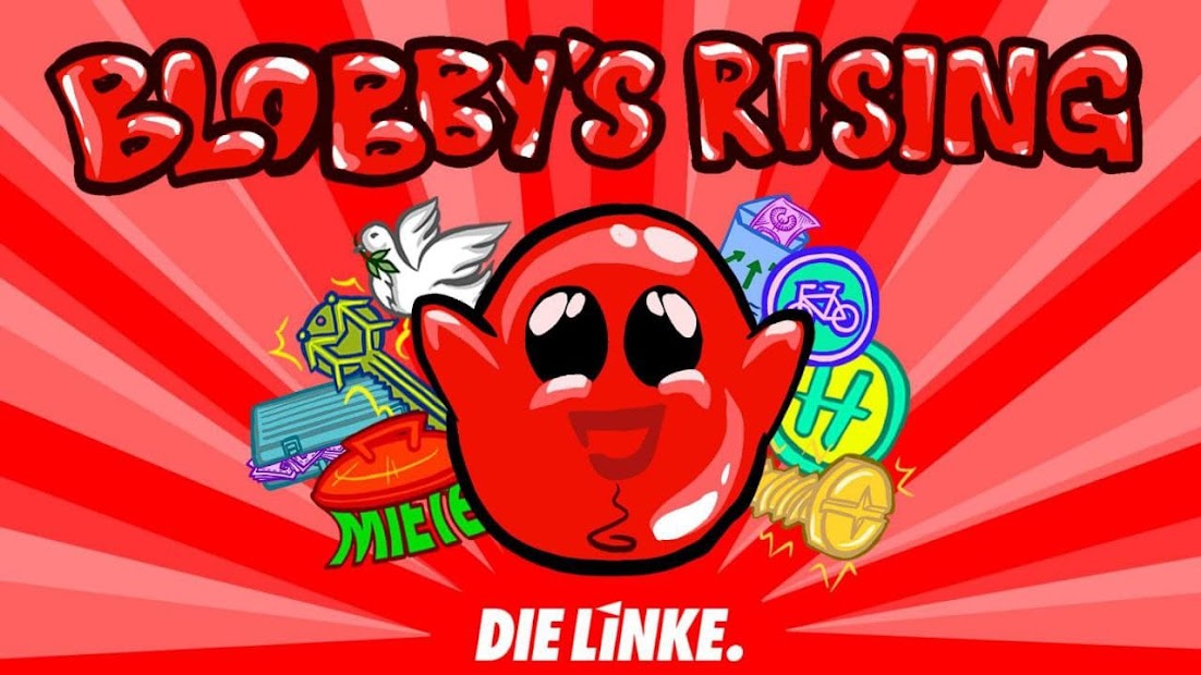 screenshot of the mobile game blobby's rising